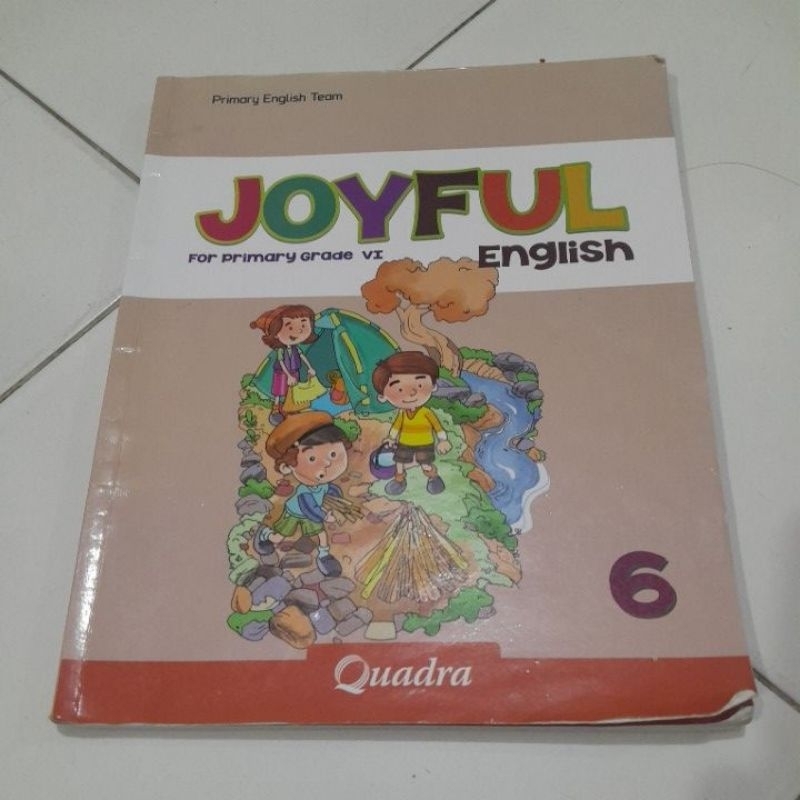 buku asli bahasa inggris joyful english kelas 6 quadra