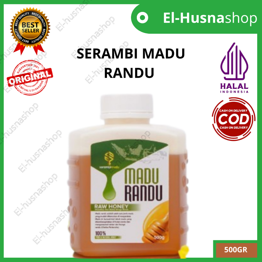 

Madu Randu 500gr Raw Honey Dihasilkan Dari Nektar Bunga Randu Pure & Natural Honey Madu Murni Asli Original