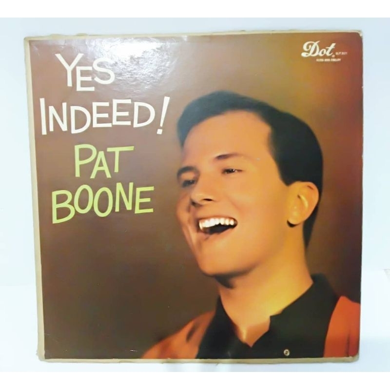 Vinyl piringan hitam turntable Pat Boone Yes Indeed