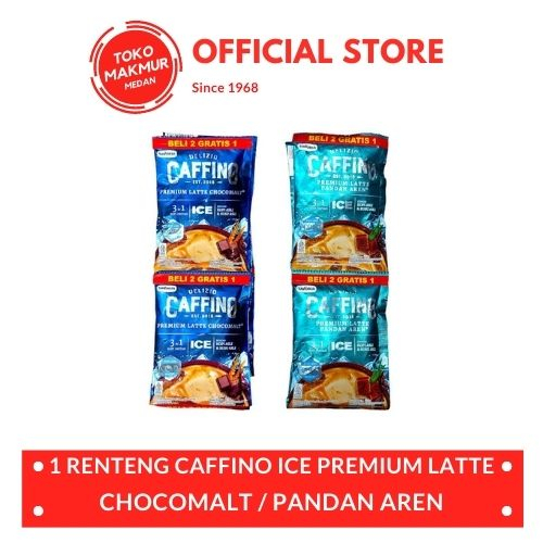 

1 RENTENG CAFFINO ICE PREMIUM LATTE COFFEE 27GR ISI 10 SACHET - KOPI