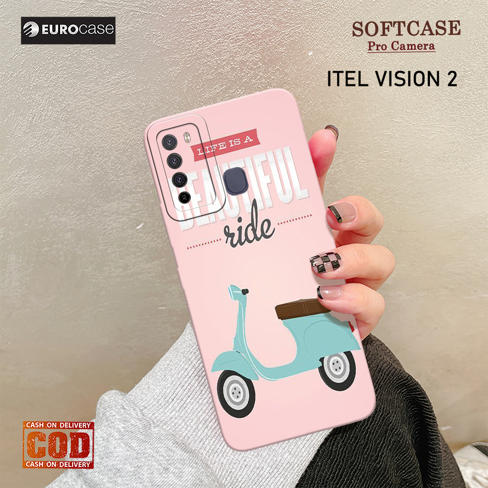 Soft Case Hp Itel Vision 2 - eurocase - Fashion Case Vespa - Casing Itel Vision 2 - Kasing Hp Itel V