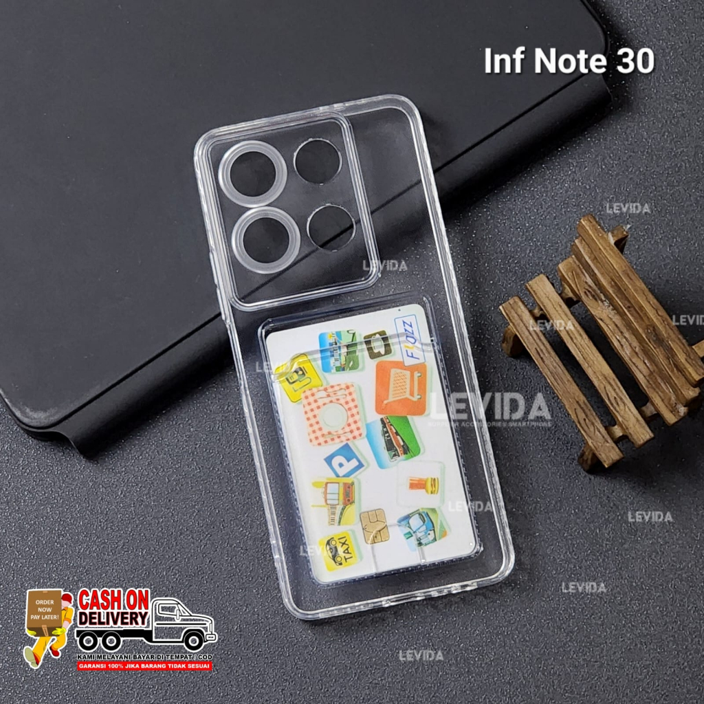 Infinix Note 30 Infinix Note 30 Pro Infinix Hot 30 Play Clear Card Slot Kartu Bening Case Infinix No