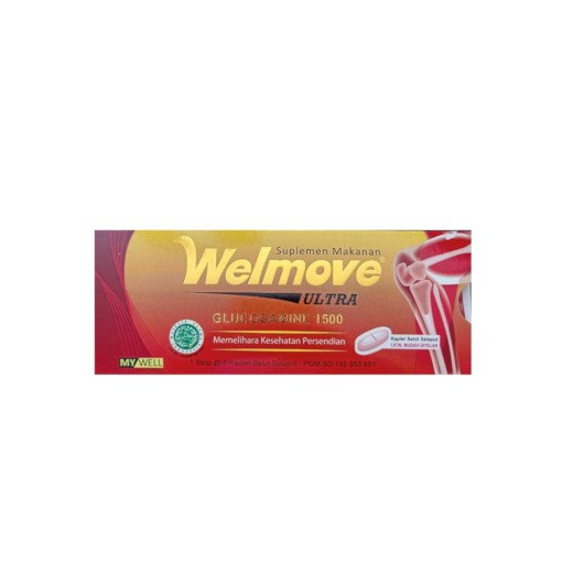 Welmove Ultra Glucosamine 1500mg 5Kaplet 1Strip / Suplemen Sendi