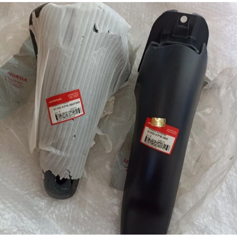 SPAKBOR SLEBOR DEPAN SET HONDA KIRANA 125 KIRANA125 ORI AHM 61100-KPW-860FMB & 61200-KPW-900