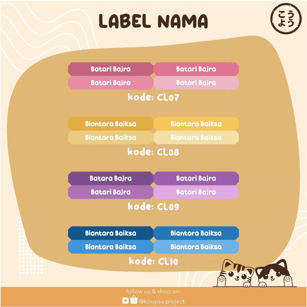 

36 pcs Stiker Label Nama Anak - Stiker Label Nama - Stiker Nama - Stiker Buku - Sticker Label - Stiker Pelajaran (Pack CL)