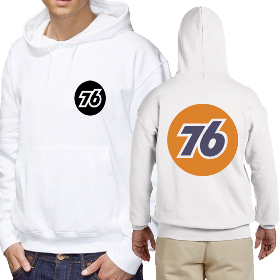 Hoodie 76 Gas Stations Nostalgic Oil & Gas Tin Metal Sign Union 76 Gasoline Hoodie Pullover | Jumper