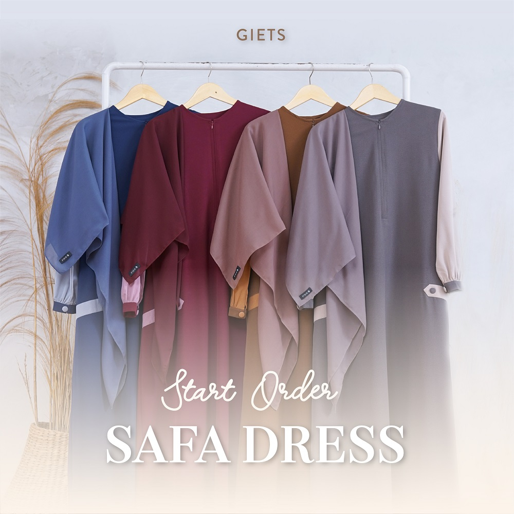 Giets - safa dress - gamis syari - baju muslimah wanita modern