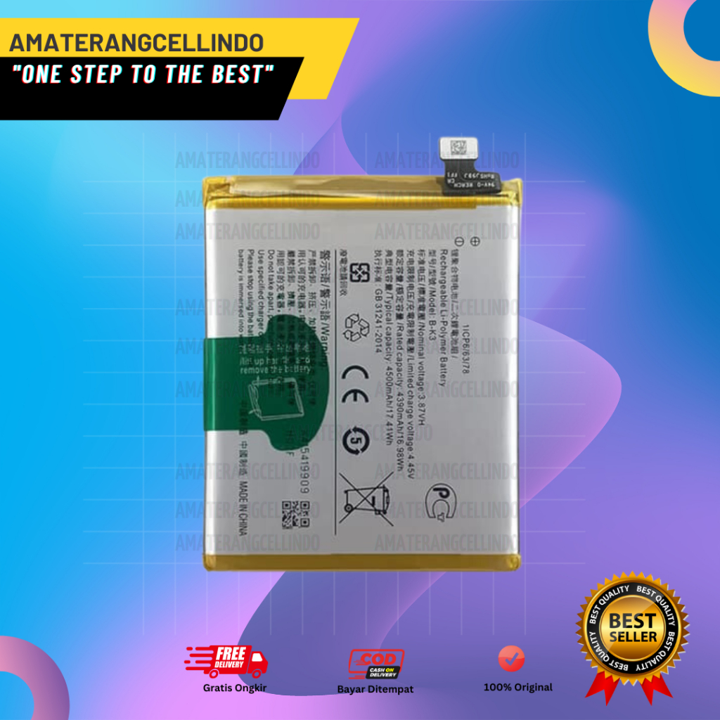 BATERAI VIVO S1 PRO / BATTREY VIVO S1 PRO / B-K3 ORI