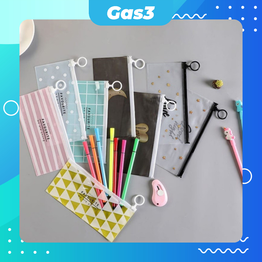

Tempat Pensil Ziplock Karakter Transparan Love Tempat Kosmetik Pouch Ziplock Karakter Serbaguna STY36