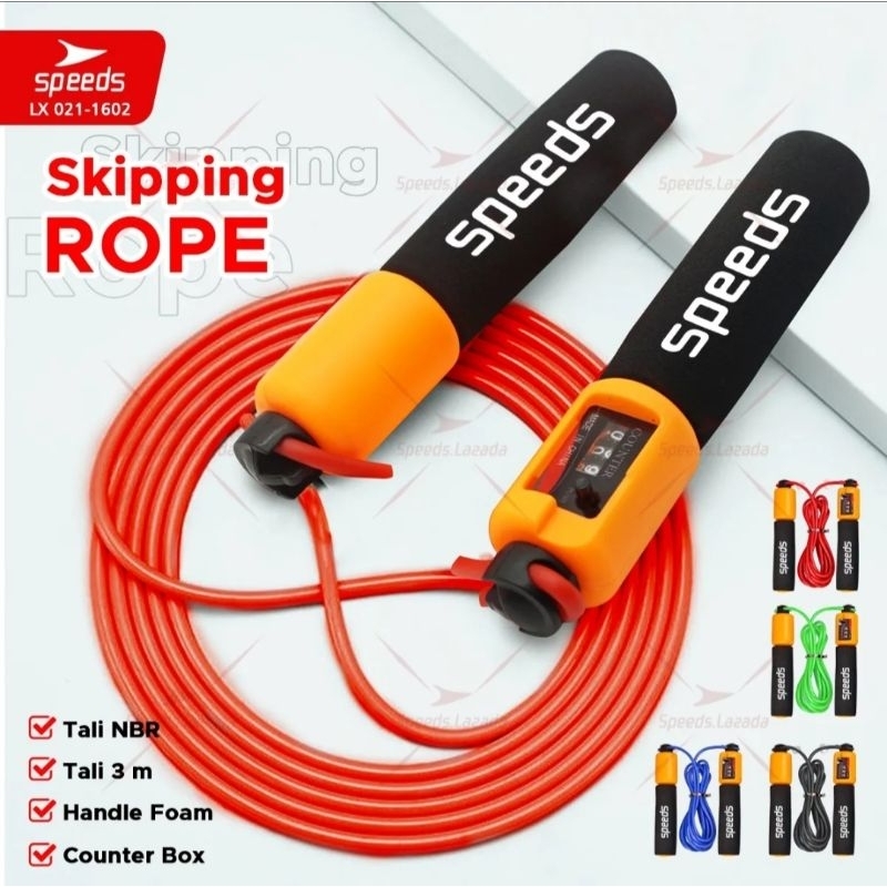 SPEEDS Skipping Rope Tali Skipping Alat Lompat Tali