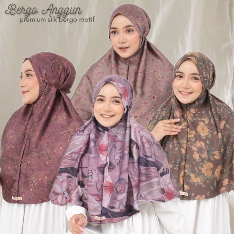 BERGO ANGGUN - BERGO TALI MOTIF ARMANI SILK PREMIUM