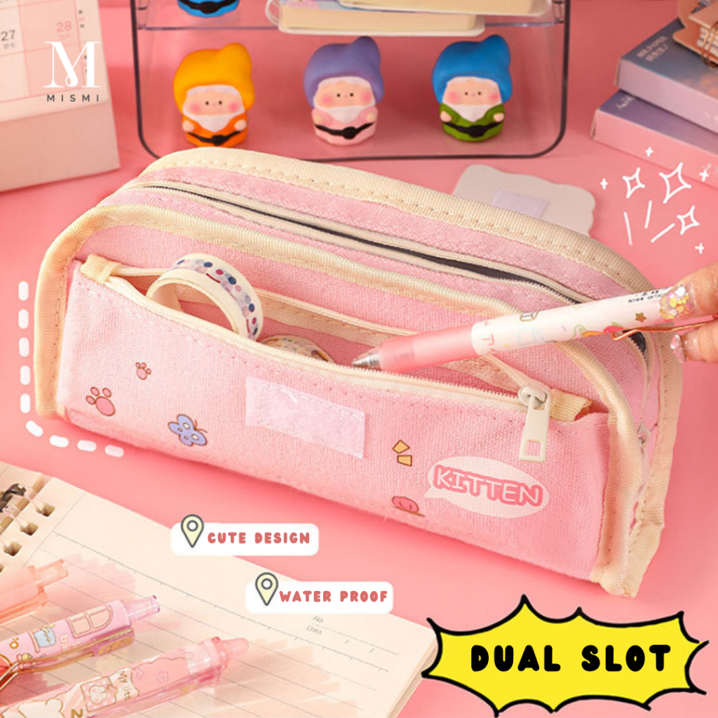

Mismi Gabriel Pencil Case Dual Slot Kapasitas Besar Tempat Pensil Sekolah Cute Stylish - Pc5G