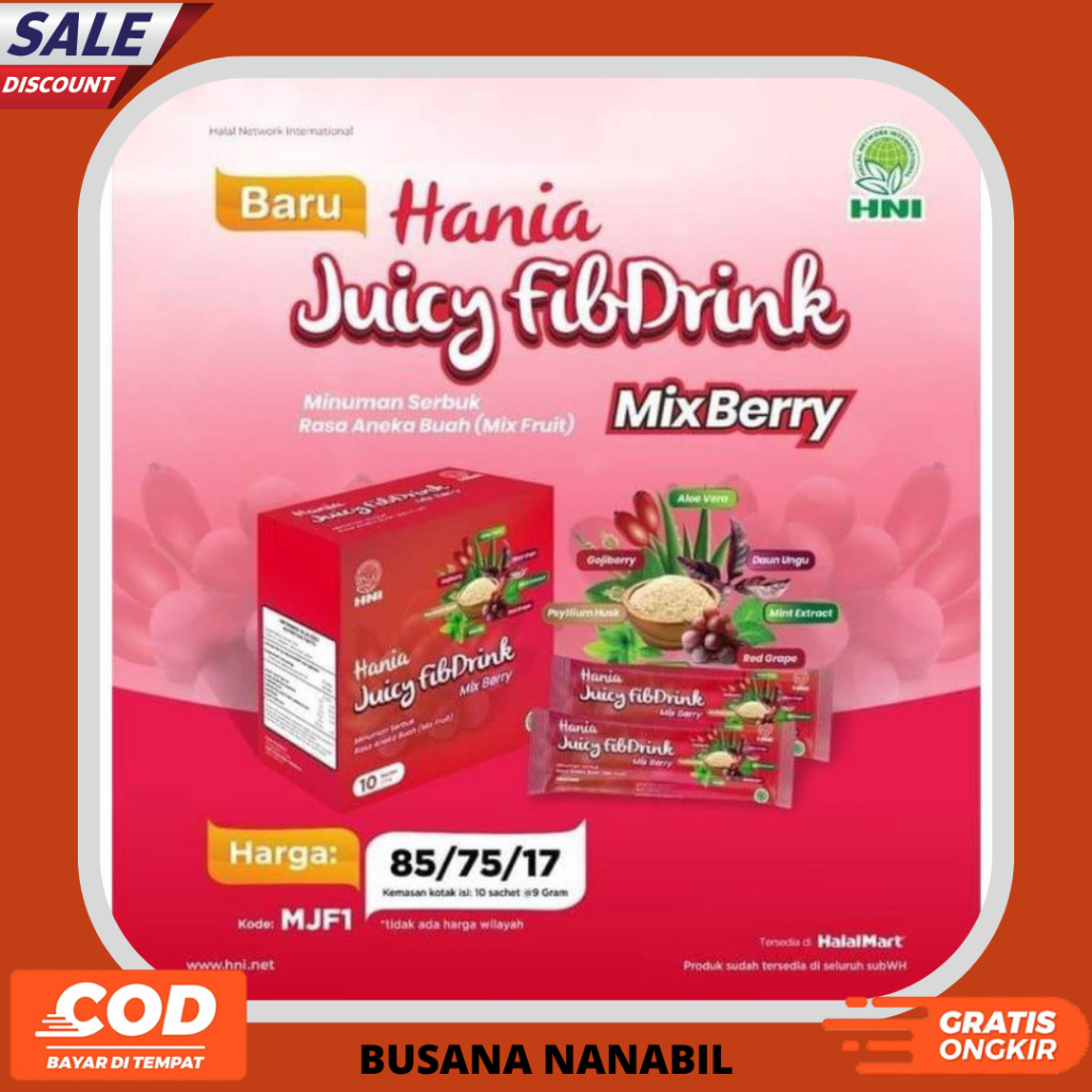 

Hania Juicy Fibdrink MIX Berry HNI