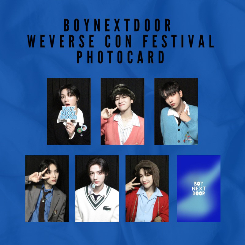 [kstuffind] BOYNEXTDOOR WEVERSE CON FESTIVAL 2023 PHOTOCARD PC MURAH TEBAL BOY NEXT DOOR BONEDO SUNG