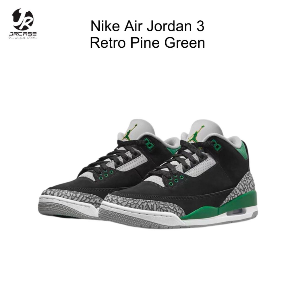 JRCASE Nike Air Jordan 3 Retro Pine Green 2021 US 8.5 / 42 - ORIGINAL BNIB