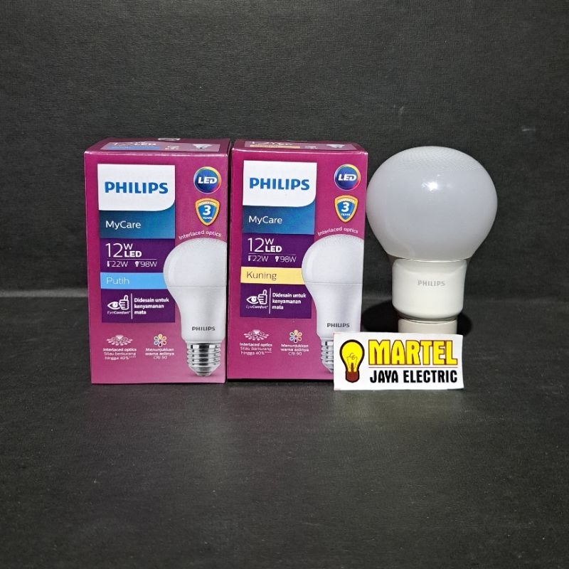 Lampu led philips my care 12 watt putih/kuning