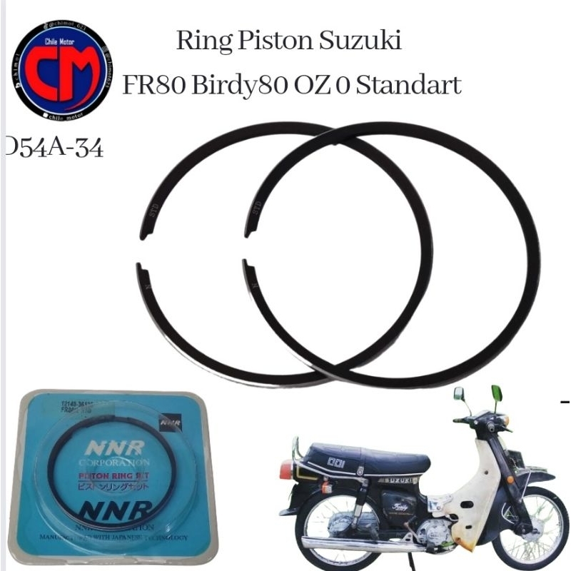Ring Seher Piston FR80 FR 80   Oz 0 Standar  NOL Nos D54A