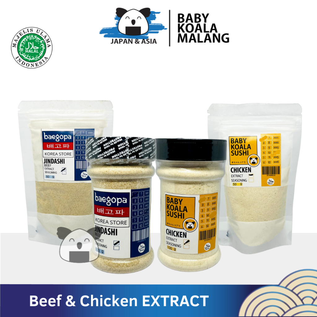 

NATURAL CHICKEN & BEEF Extract Powder Kaldu Ayam 100 g Halal | KALDU
