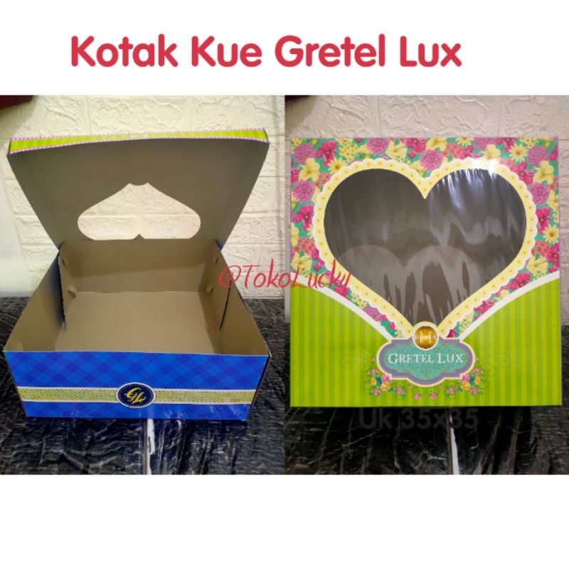 Kotak Kue Gretel Lux 35x35 // Kotak Gretel Lux ( Harga Satuan )