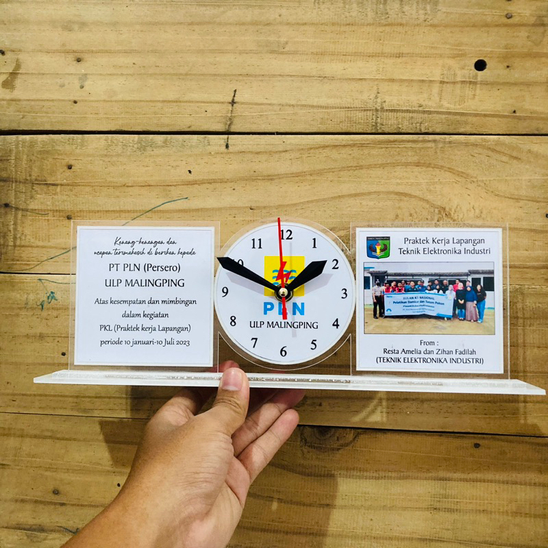 

Kenang-kenangan Magang PPL KKN Jam Duduk Bonus Box Kado dan Pita