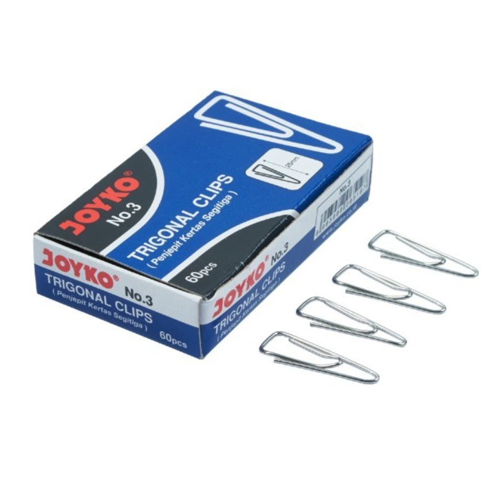 

Trigonal Clips Joyko No. 3 per pack isi 60