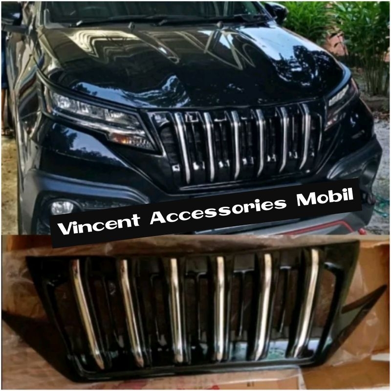 Grill Apollo All New Rush Terios 2018 - 2021 Hitam Glossy