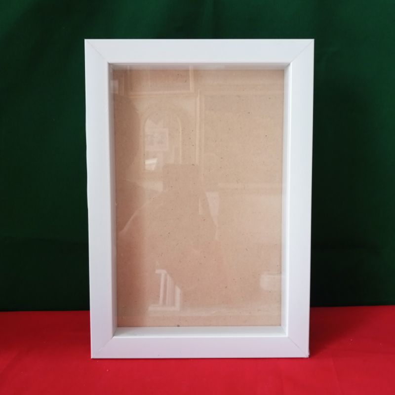 Bingkai Box 3D minimalis / ukir ukuran A4 (21x30cm)