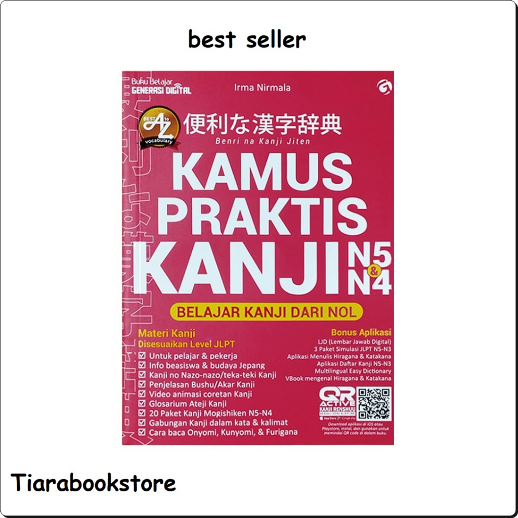 KAMUS KANJI - BUKU KAMUS JEPANG - BUKU KAMUS KANJI - BUKU KANJI - KAMUS PRAKTIS KANJI N5-N4