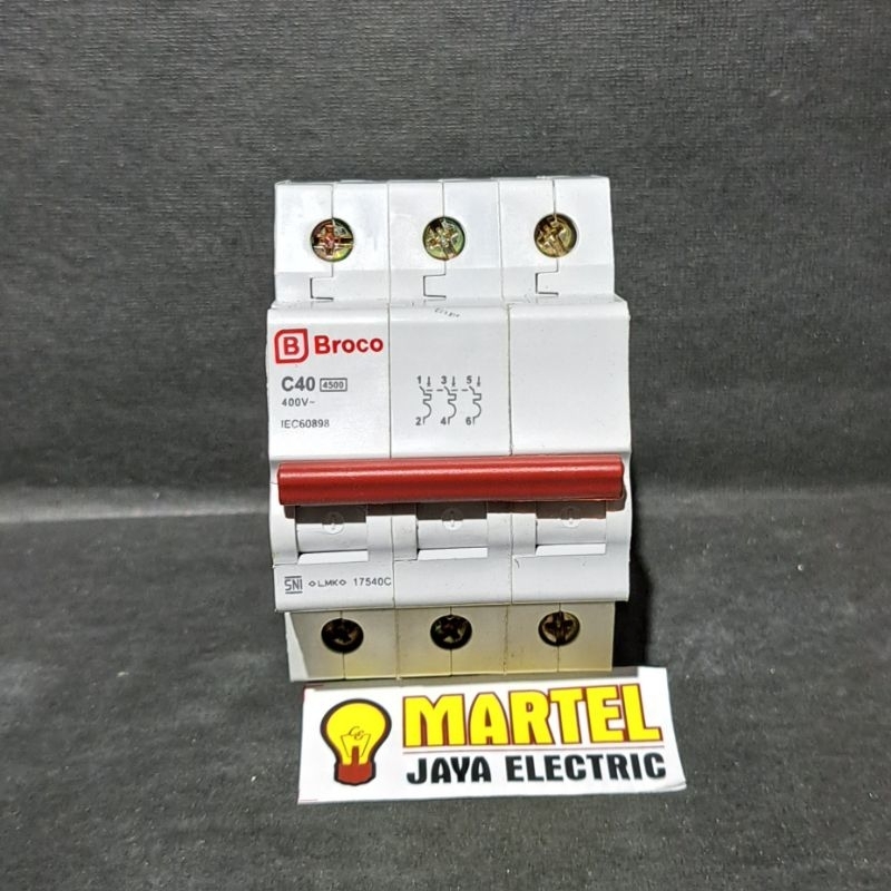 Mcb broco 3 phase 40A