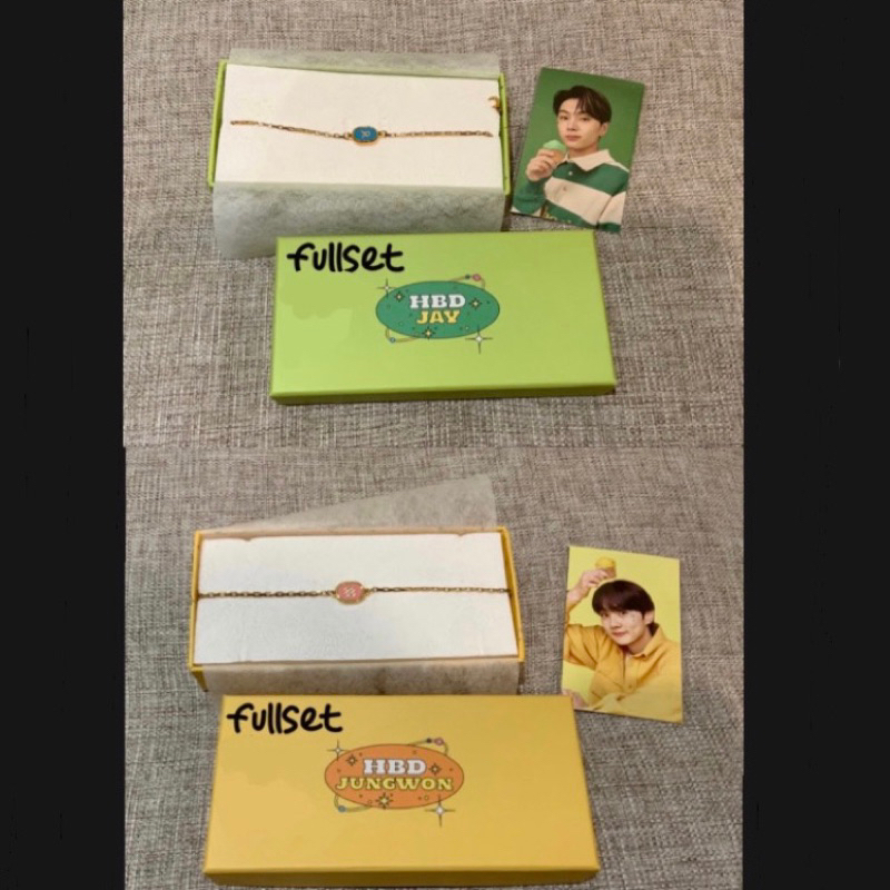 ENHYPEN Jay Jungwon Birthday Gold Wish Bracelet Fullset Photocard Unsealed Official Jaywon Heeseung 