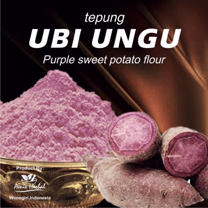 

tepung ubi ungu/Purple sweet potato powder. 250 gram