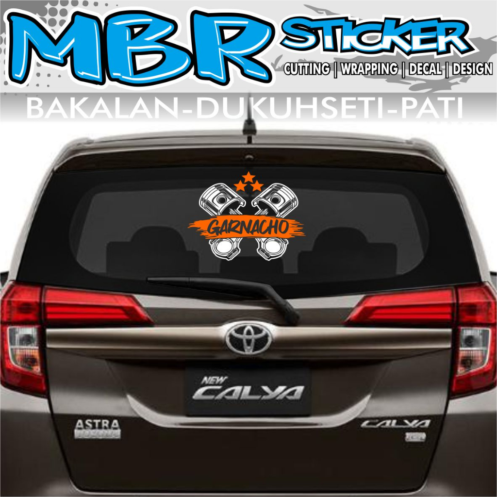stiker kaca mobil calya sigra,,stiker cutting,stiker nyala reflektiv
