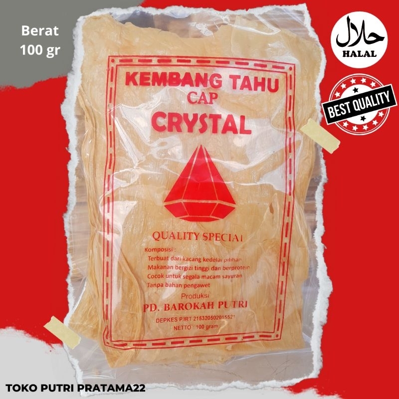 

Kembang Tahu Cap Crystal 100gr [HALAL MUI]