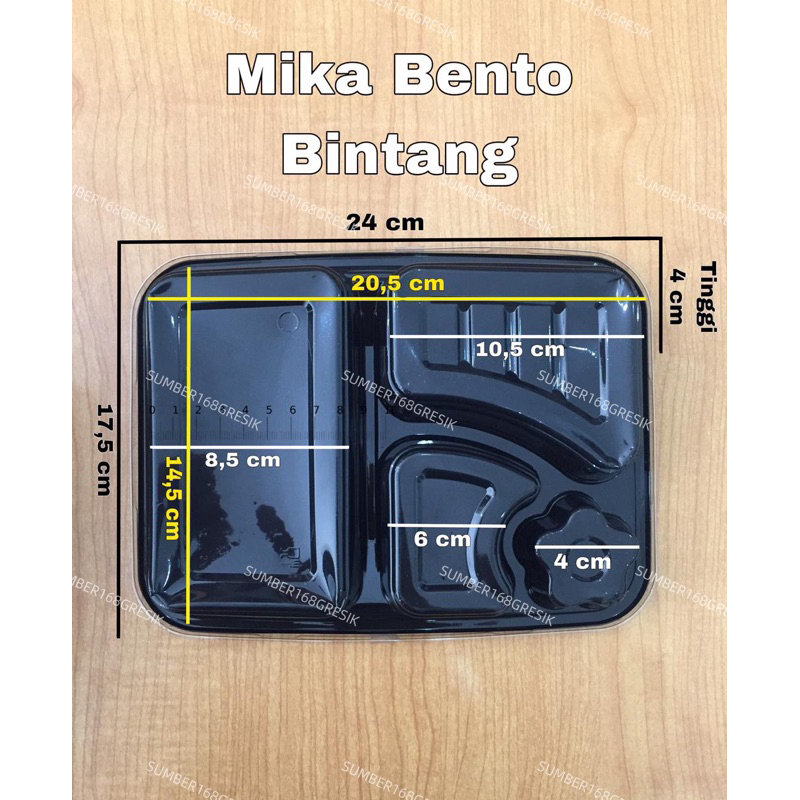 [10 pcs] MIKA BENTO BINTANG | MIKA BENTO NASI BINTANG PET | MIKA BENTO BUNGA | MIKA BENTO SEKAT 4