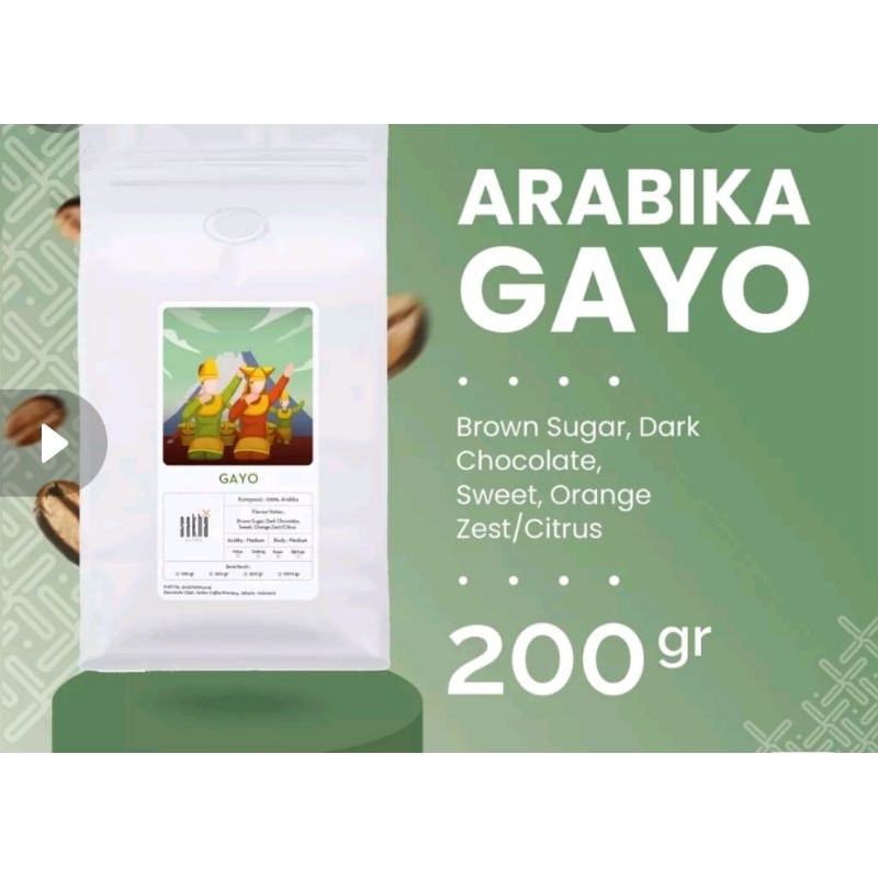 

Kopi Arabika Gayo 200gr