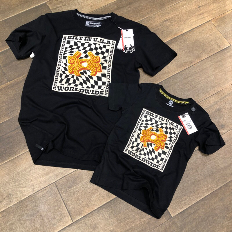 Kaos Spyderbilt Original Couple Series Men and Kids Chessie Black