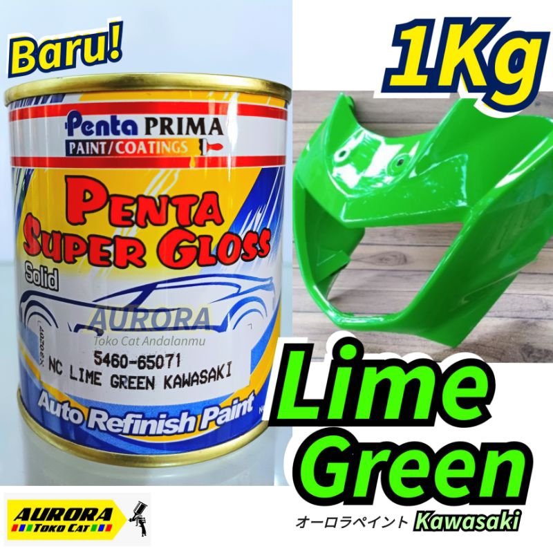 Cat Hijau Ijo Ninja Solid 1Kilo Penta Super Gloss Lime Green Kawasaki 5460-65071