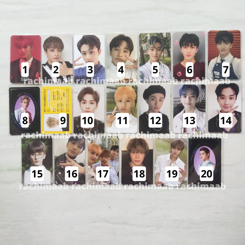 PC PHOTOCARD OFFICIAL PC NCT DREAM 127 U MARK TAEYONG JAEHYUN SUPERM