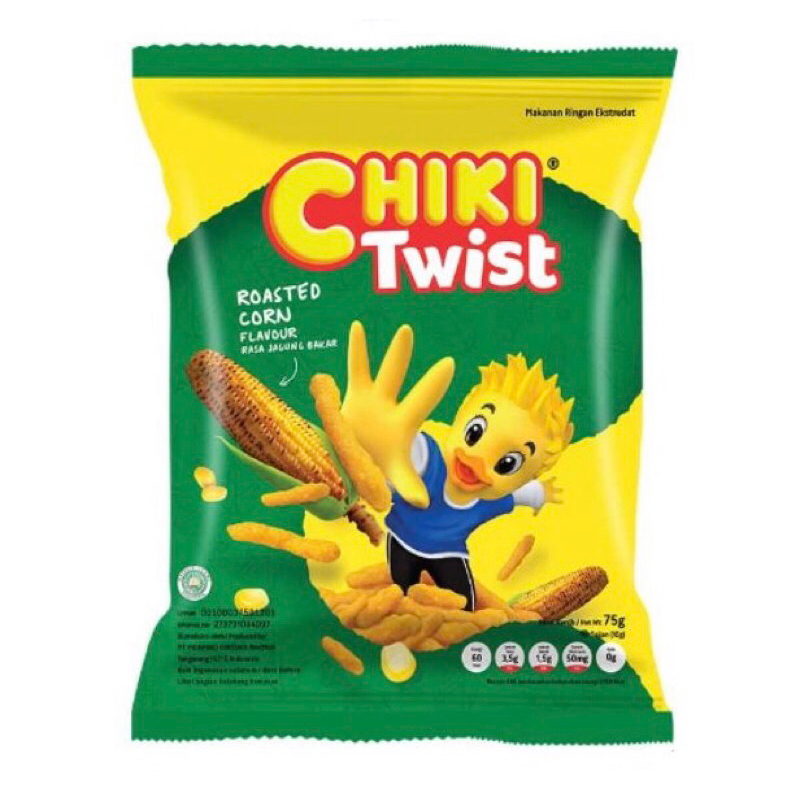 

Chiki Twist 1 Renceng isi 10 Bungkus Snack Rasa Jagung Bakar Panggang Roasted Corn & Pedas Flaming Hot