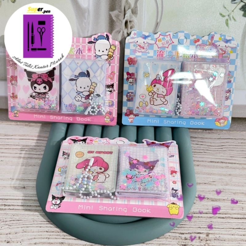 

BUKU CATATAN DAN STIKER MINI SANRIO 1 SET ISI 2 PCS XM-8 STICKER NOTEBOOK TERMURAH DEKORASI