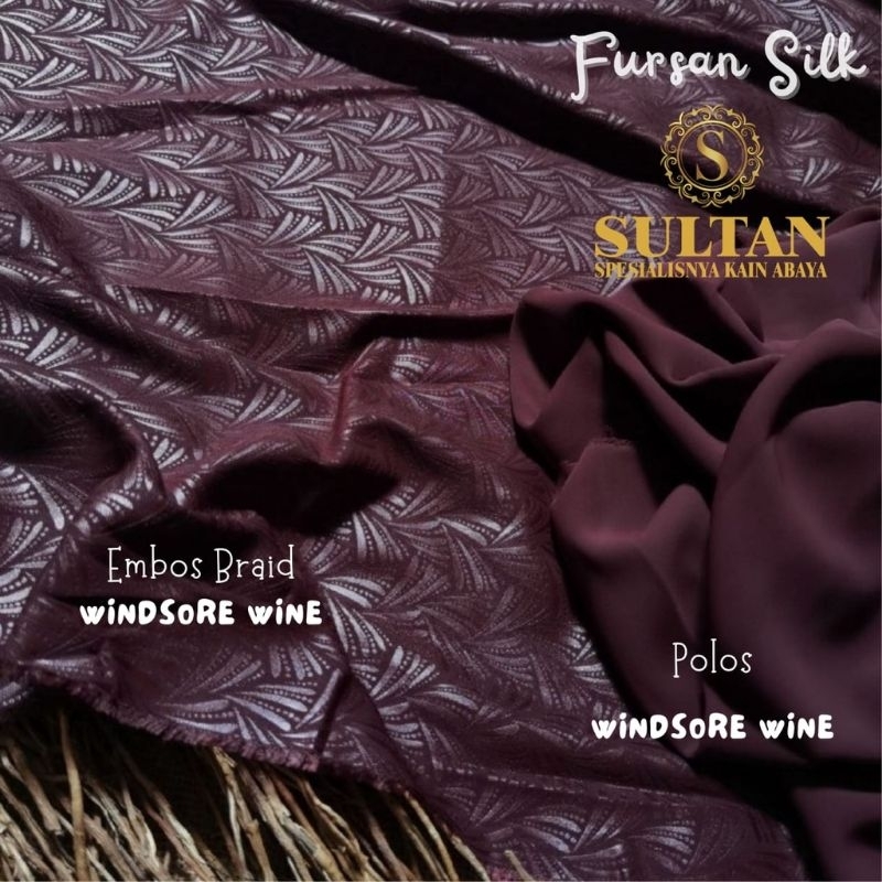 50 Cm Furusiyah Silk Embos Braid 1 Varian Warna Sultan Original Rebranding Fursan Silk
