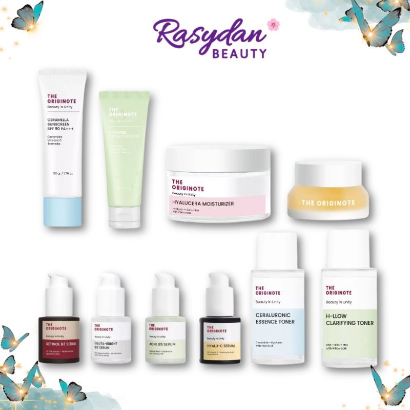The Originote Hyalucera Moisturizer / Originote Serum / Originote Facial Cleanser / Originote Toner