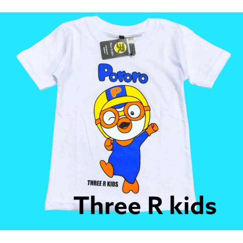kaos anak pororo/kaos baju anak pororo laki laki perempuan