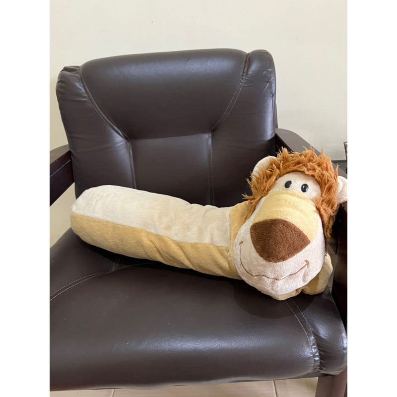 preloved boneka guling singa lion harimau macan langka murah unik lembut PL like new second