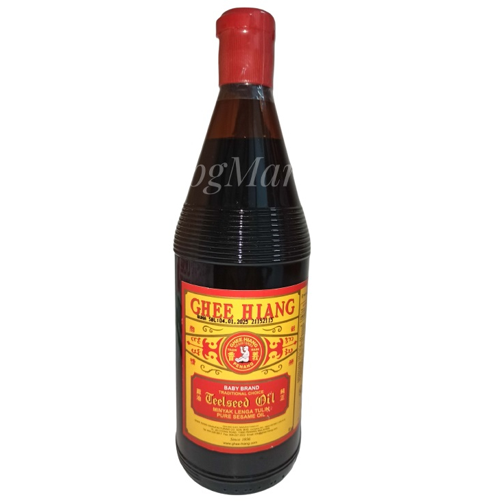 

Ghee Hiang Sesame Oil / Minyak Wijen Putih Merk Bayi / Wijen Cap Bayi 680 ml