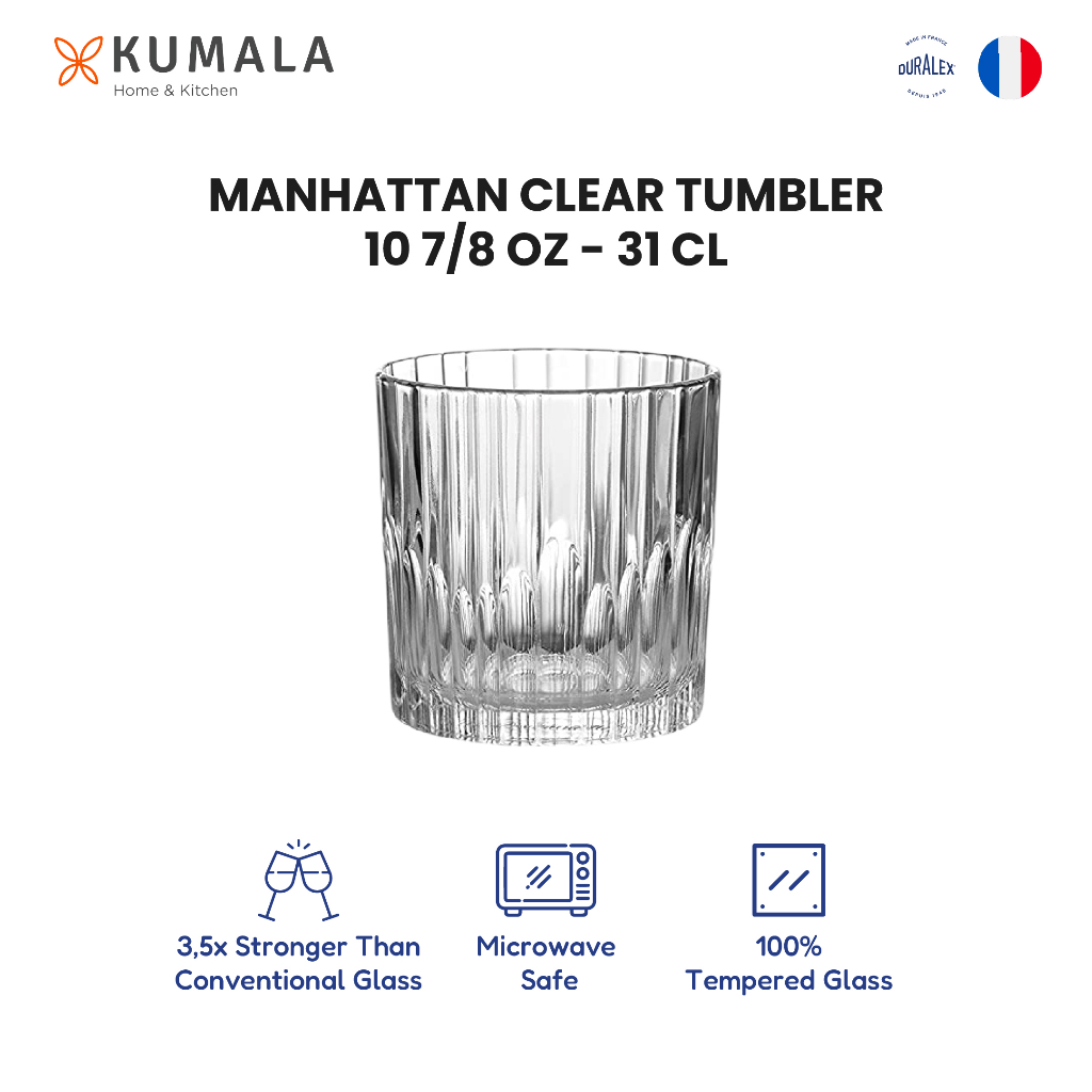 DURALEX Manhattan Tumbler Clear 310ml - 6 Pcs