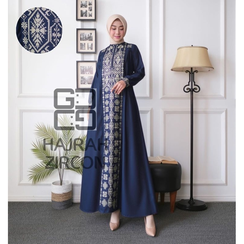 Gamis HAJRAH ZIRCON Series BY GUZEL / Gamis terlaris / Gamis termurah / Gamis terbaru / Gamis pesta 