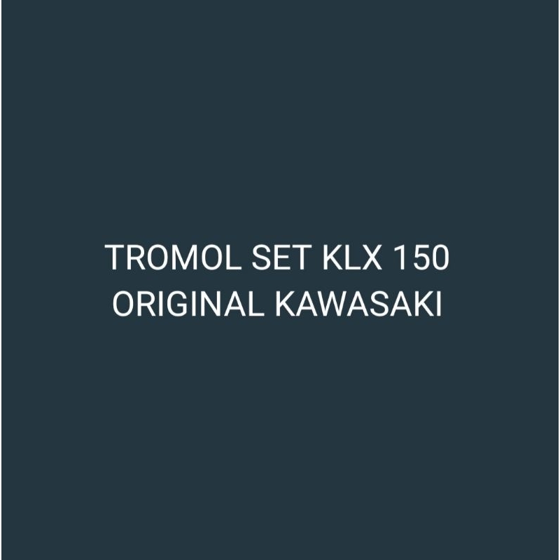 TROMOL SET KLX 150 ORIGINAL KAWASAKI DEPAN BELAKANG