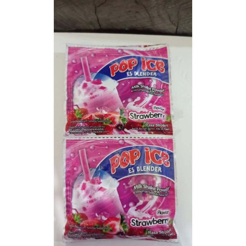 

pop ice strawberry