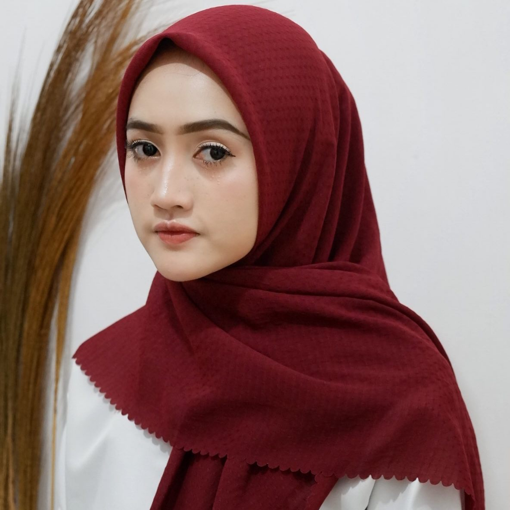 HIJAB SEGI EMPAT POTTON RUBICON/ POTTON STAR/ JILBAB SEGI EMPAT POLOS